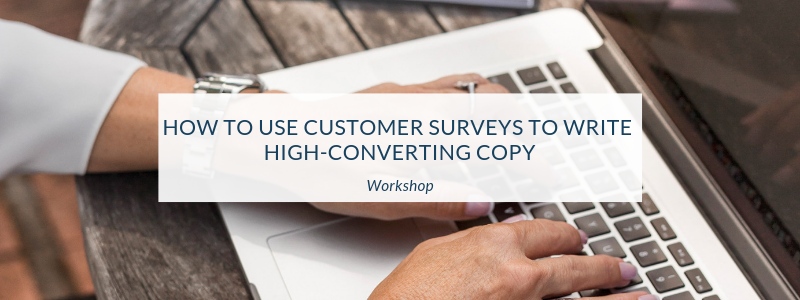 Workshop How To Use Customer Surveys To Write High Converting Copy - 