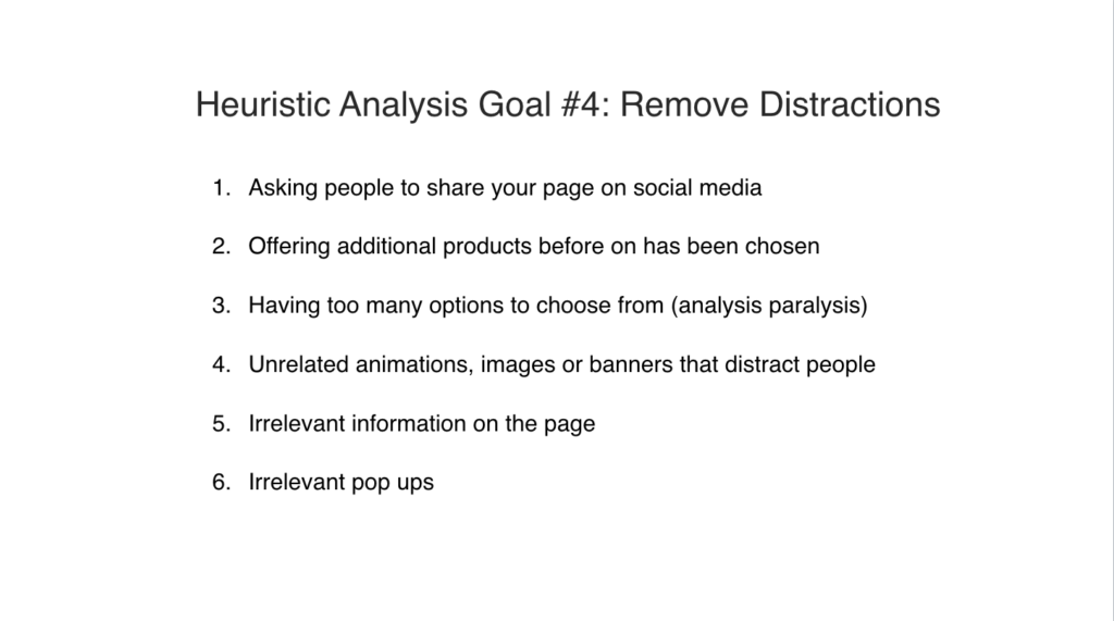 Goal #4 of heuristic evaluation UX