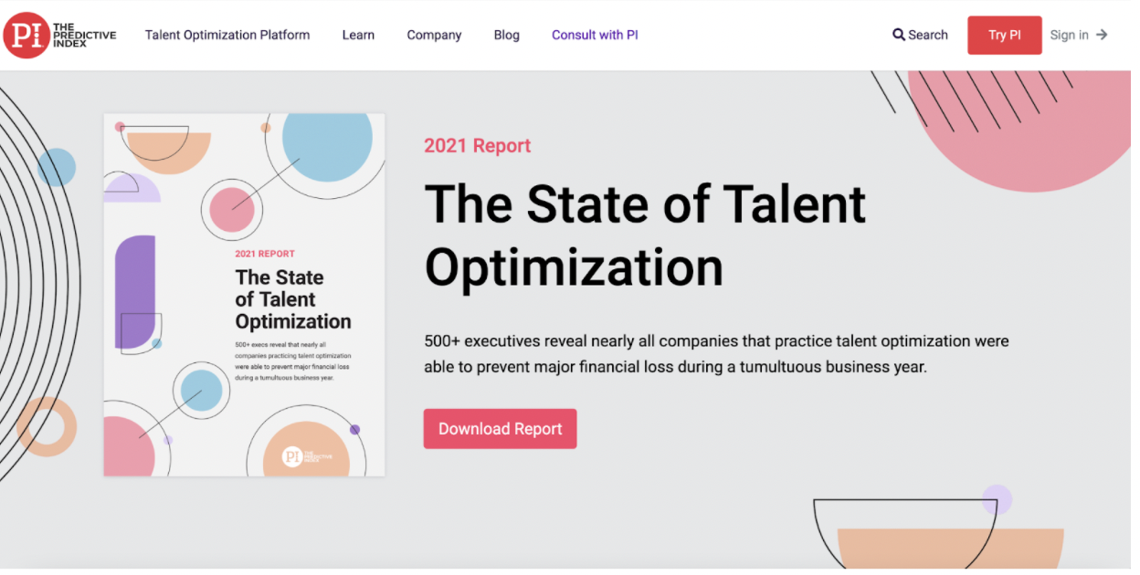 Predictive Index's State of Talent Optimization Report