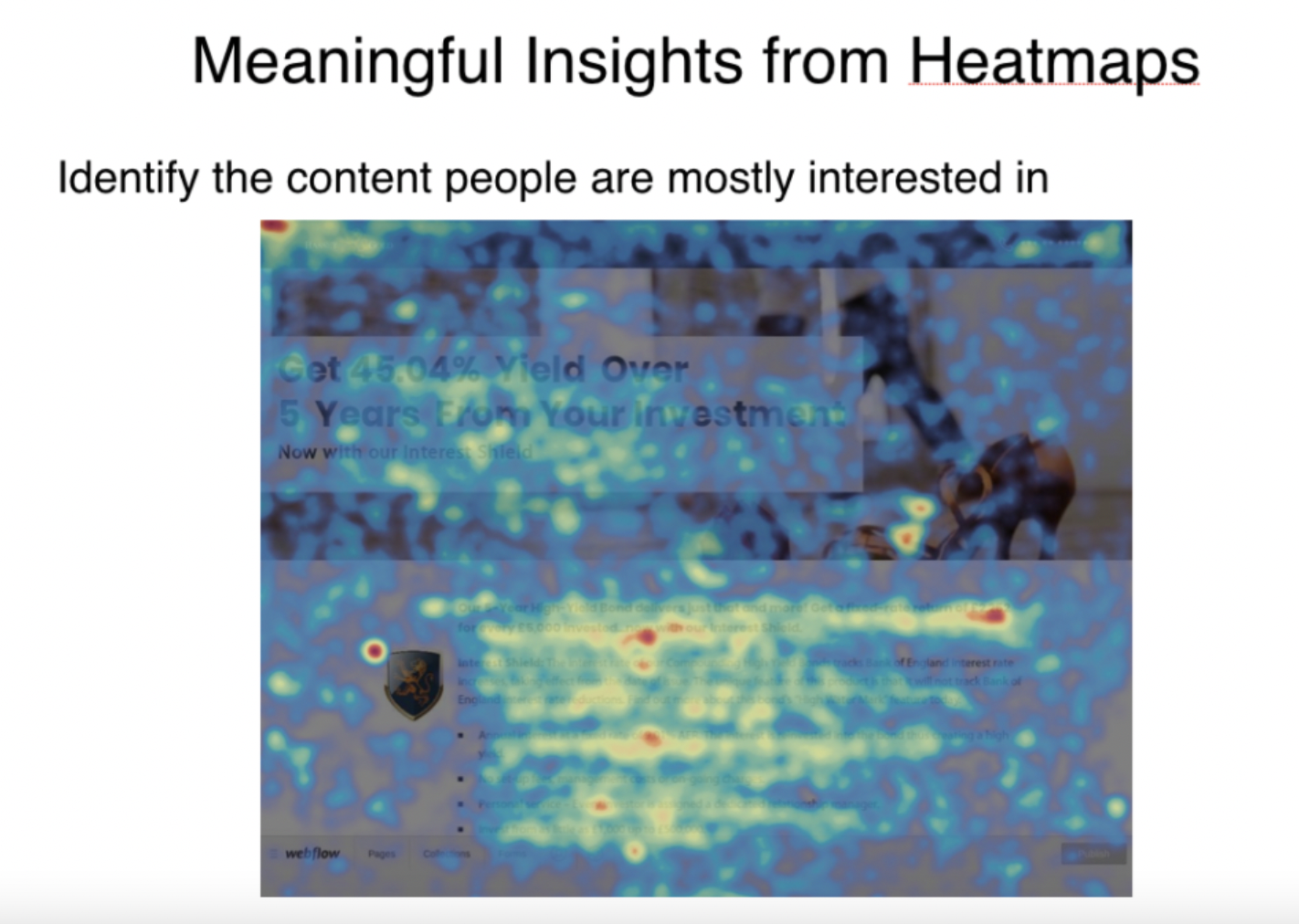 How to get meaningful insights from heatmaps by identifying the content people are most interested in
